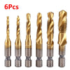 Metric Thread Tap Set - Titanium Coated HSS Drill Bits