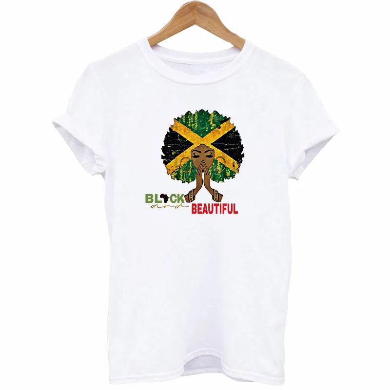 Afro Girl Iron-On Patch for T-Shirts, Hoodies, and Bags