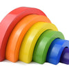 Wooden Rainbow Stacking Blocks - Montessori Educational Toy for Kids