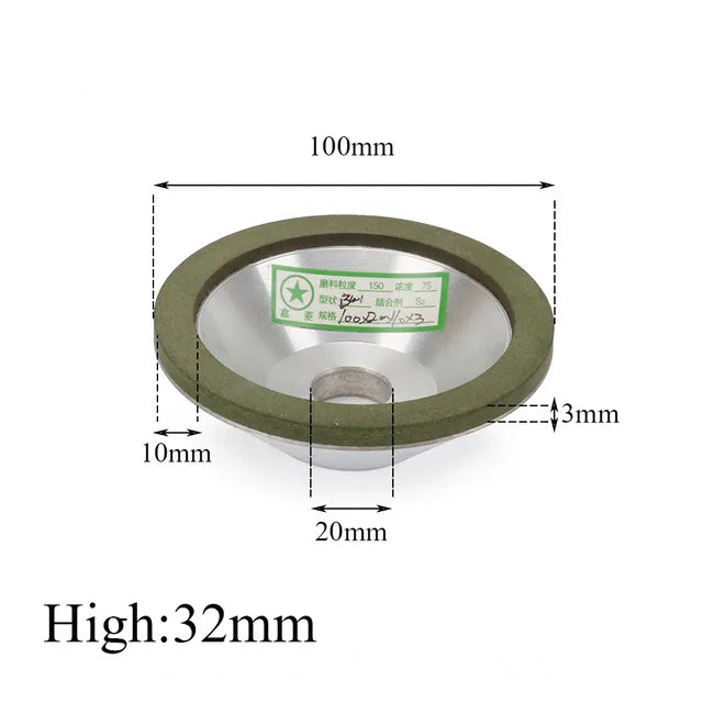 Resin Bond Diamond Cup Grinding Wheel for Carbide and Metal