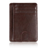 Slim RFID-Blocking Zipper Wallet