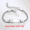 Personalized Stainless Steel Name Bracelet for Baby and Mom
