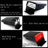 Ultra-Slim Aluminum Cigarette Case with Laser-Engraved Wolf Design
