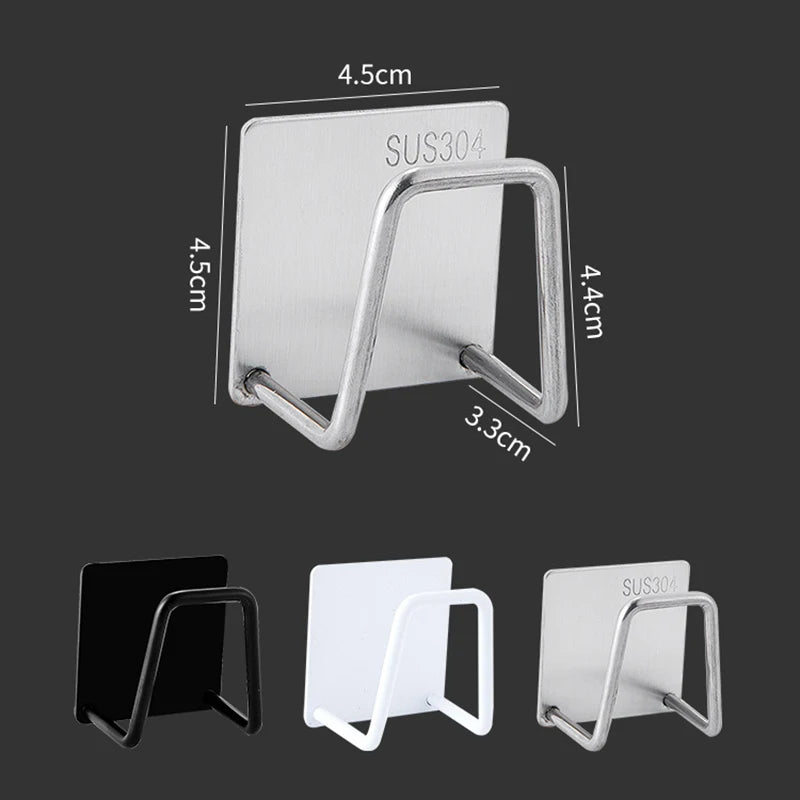 Self-Adhesive Stainless Steel Sponge Holder for Kitchen Sink