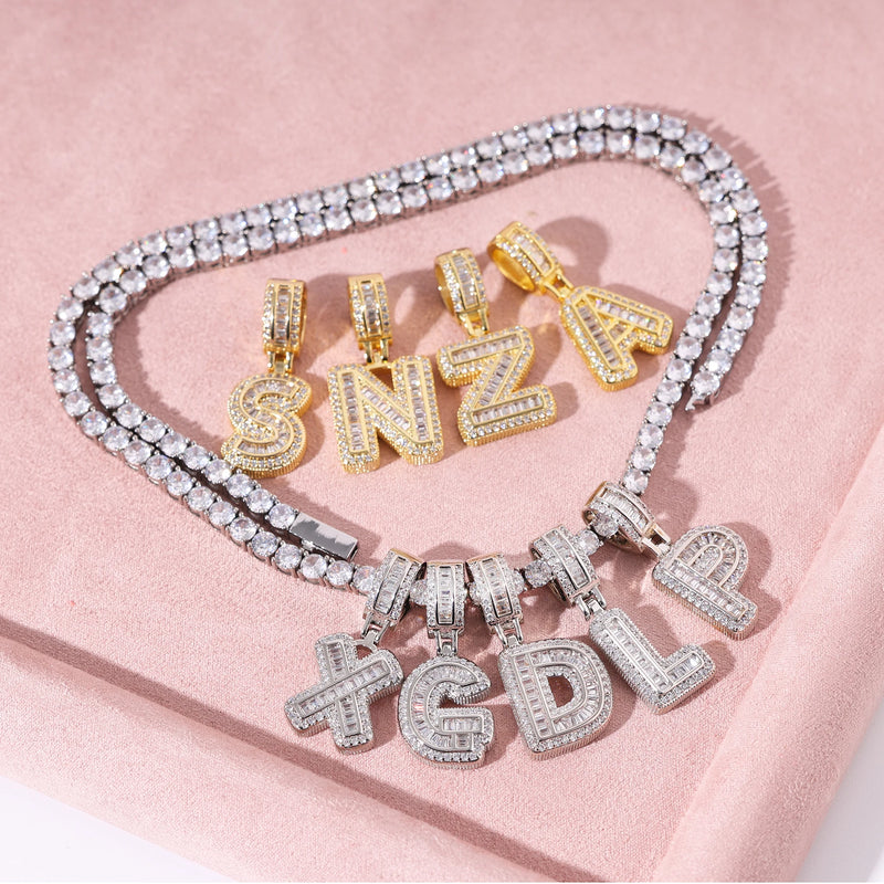 Personalized Initial Letter Pendant Necklace