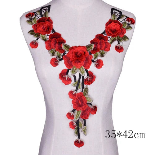 Plum Blossom Embroidery Patch Set for Sewing Projects