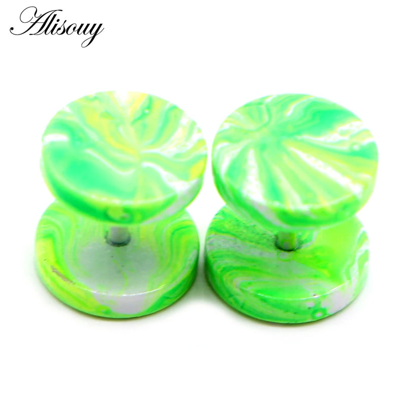 Stainless Steel Fake Gauge Ear Plugs