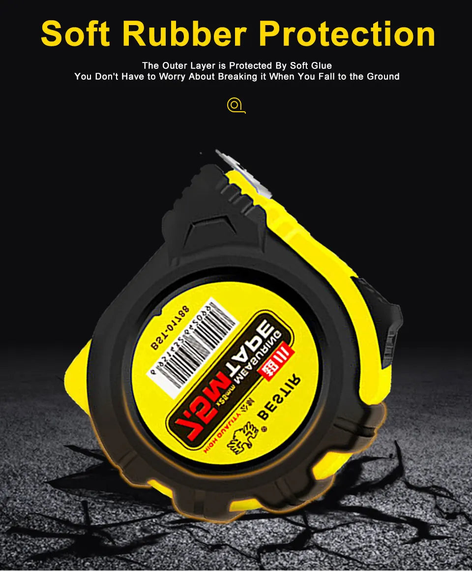 Dual-Scale Retractable Measuring Tape – Metric & Imperial, 3m/5m/7.5m