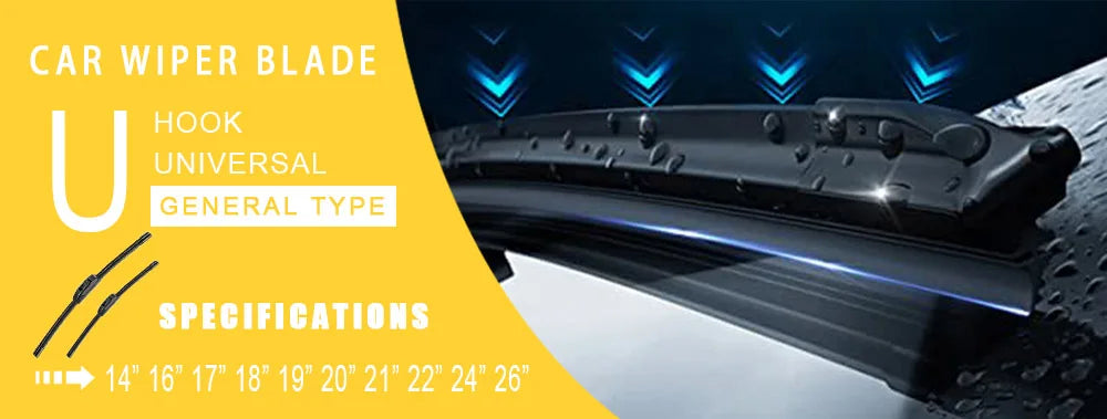 Frameless Universal Windshield Wiper Blades