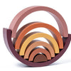 Wooden Rainbow Stacking Blocks - Montessori Educational Toy for Kids