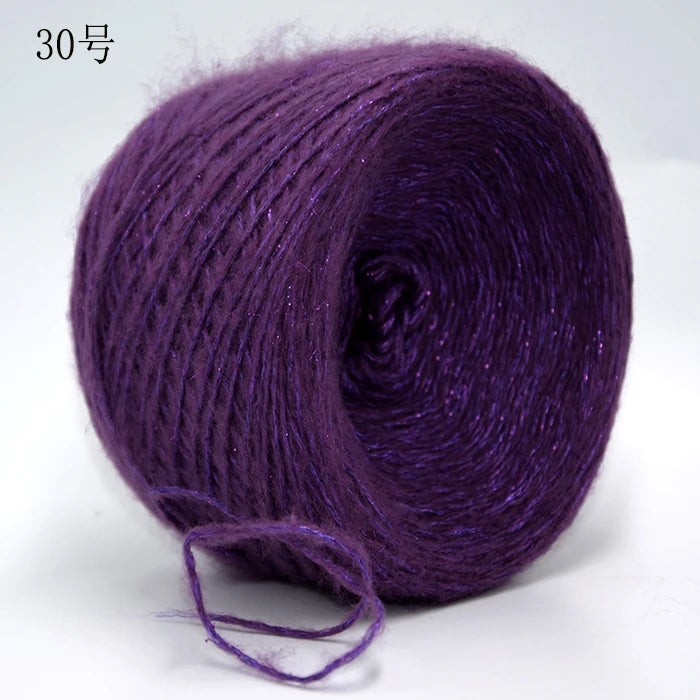 Merino Wool Metallic Yarn with Shimmering Thread – 250g