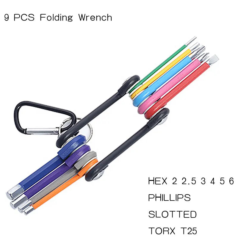 9-Piece Long Arm Hex Key Set (1.5–10 mm)