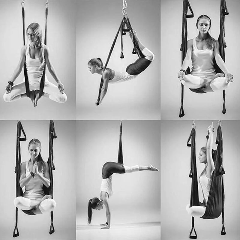 Aerial Yoga Hammock with Reinforced Handles