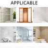 Various interior and bathroom fixtures showing the applicability of adhesive shelf support pegs.