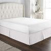 Elegant Pleated Bed Skirt - 14 Inch Drop, Wrinkle & Fade Resistant