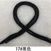 A black gift string rope tied in an 'X' shape.
