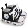 Classic Canvas First Walker Shoes for Babies with Star Print