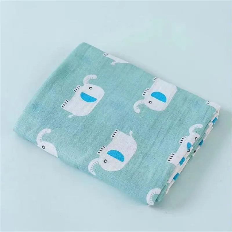 Super Soft Cotton Muslin Baby Swaddle Blanket