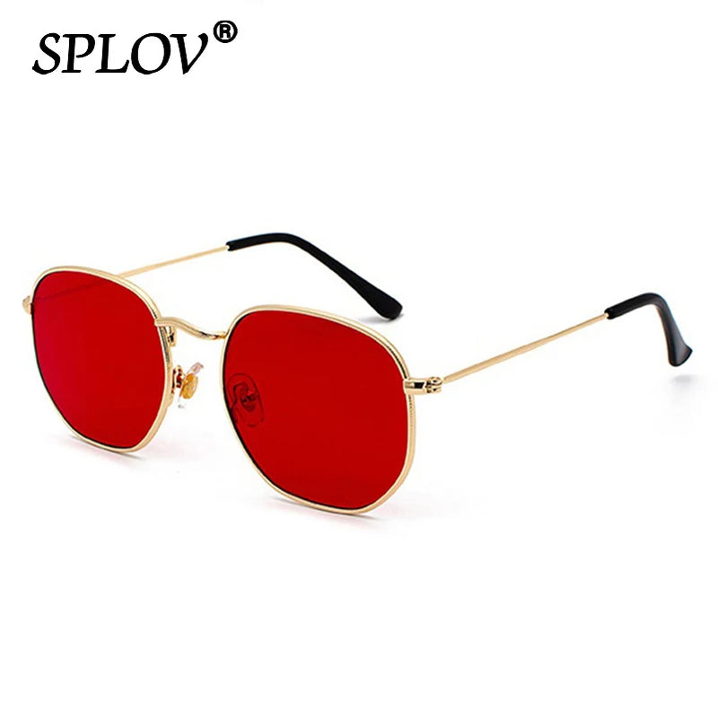 Hexagon Metal Frame Sunglasses