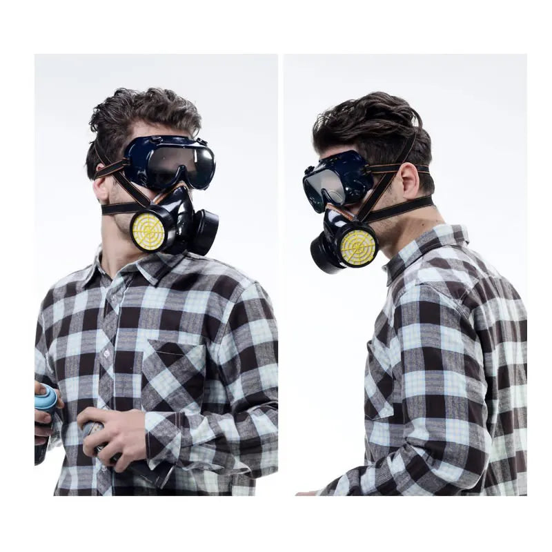 Half-Face Respirator with Dual Organic Vapor Filters