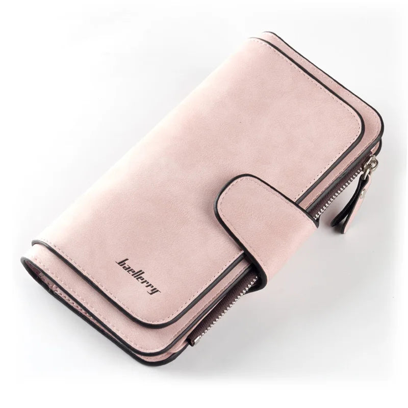 Classic Long PU Leather Wallet with Multiple Pockets