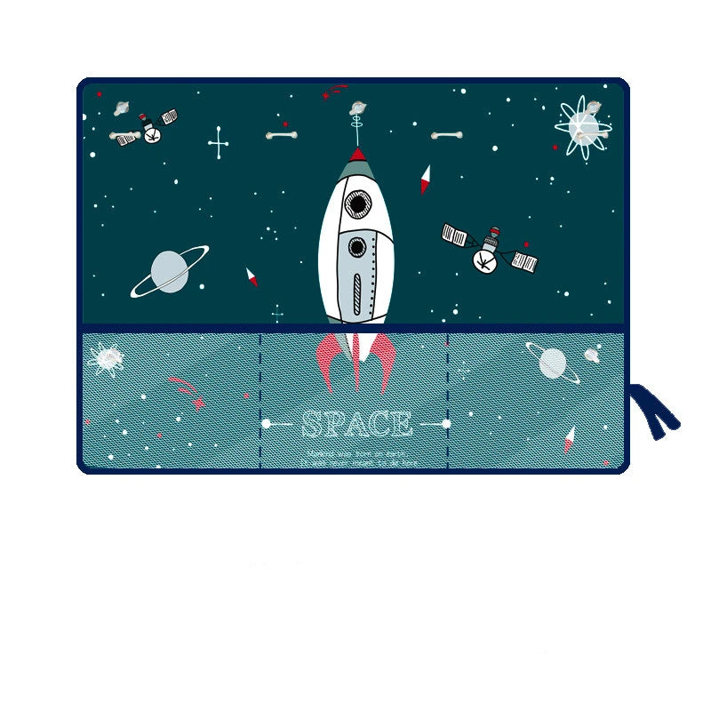 Cartoon Car Sunshade Curtain with Storage Pocket