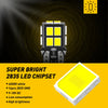 A close-up view of a super bright 2835 LED chipset module with yellow light emitting from the chips.