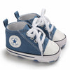 Classic Canvas First Walker Shoes for Babies with Star Print
