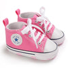 Classic Canvas First Walker Shoes for Babies with Star Print