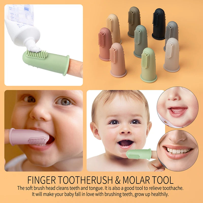Baby Silicone Finger Toothbrush Set (3-Pack)