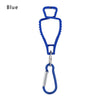Blue durable glove clip with an ergonomic grip