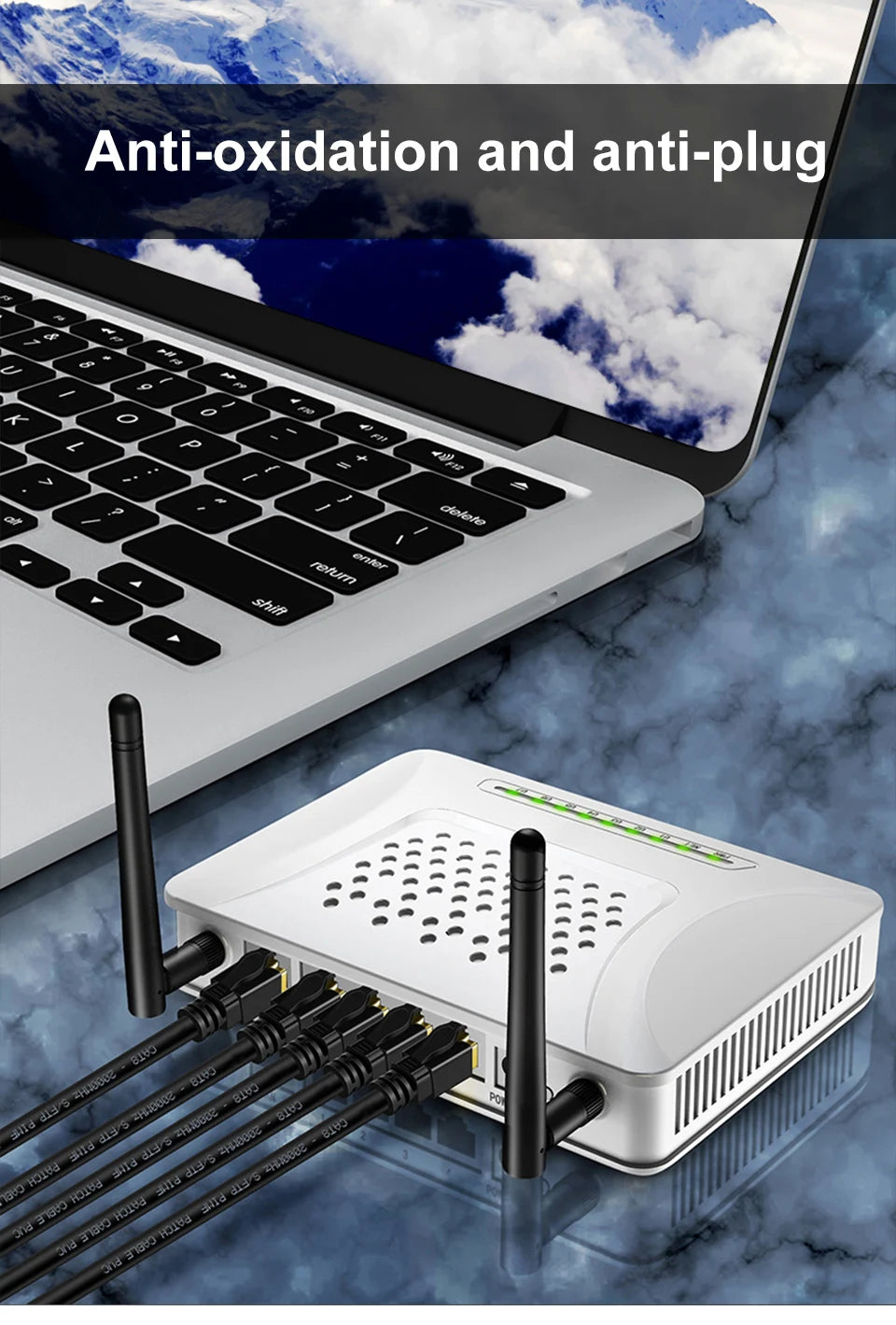 High-Speed Cat8 Ethernet Cable for Gaming and Streaming