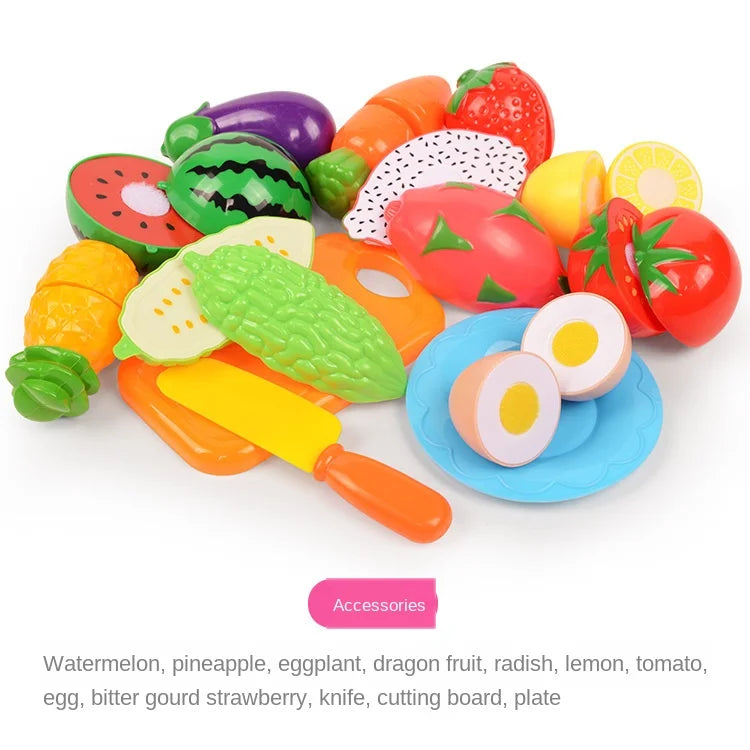 Interactive Fruit & Vegetable Cutting Play Set