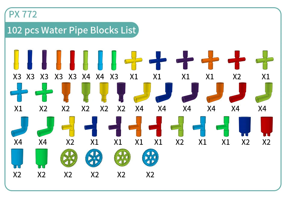 Montessori Water Pipe Building Blocks - DIY Construction Toy for Kids