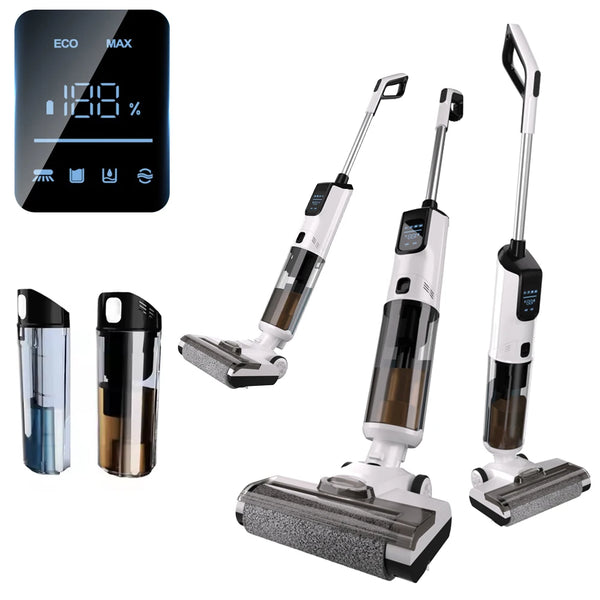 Cordless Wet & Dry Floor Cleaner with Self-Cleaning Function