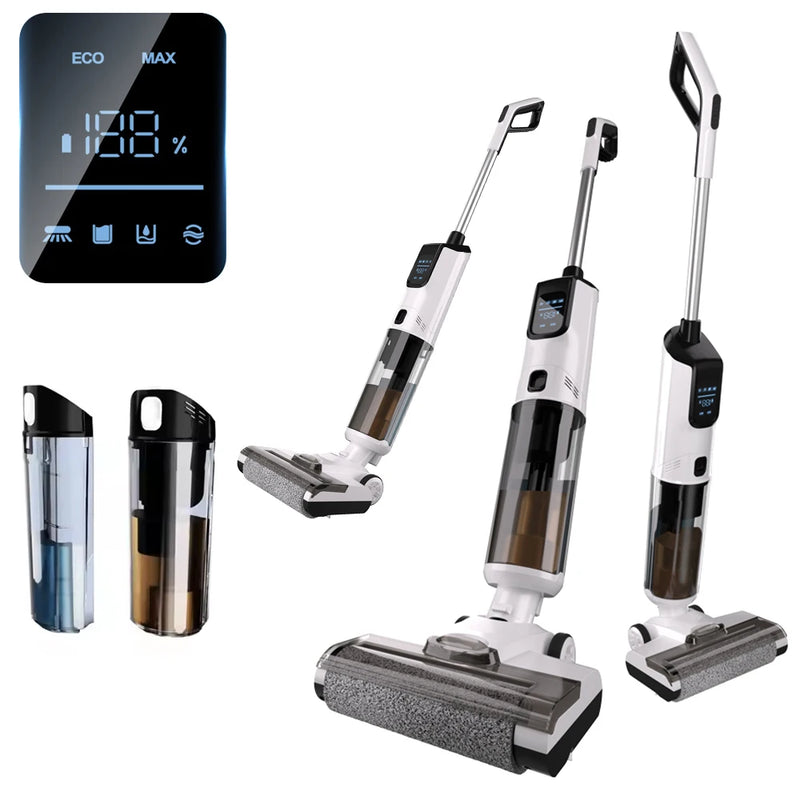 Cordless Wet & Dry Floor Cleaner with Self-Cleaning Function