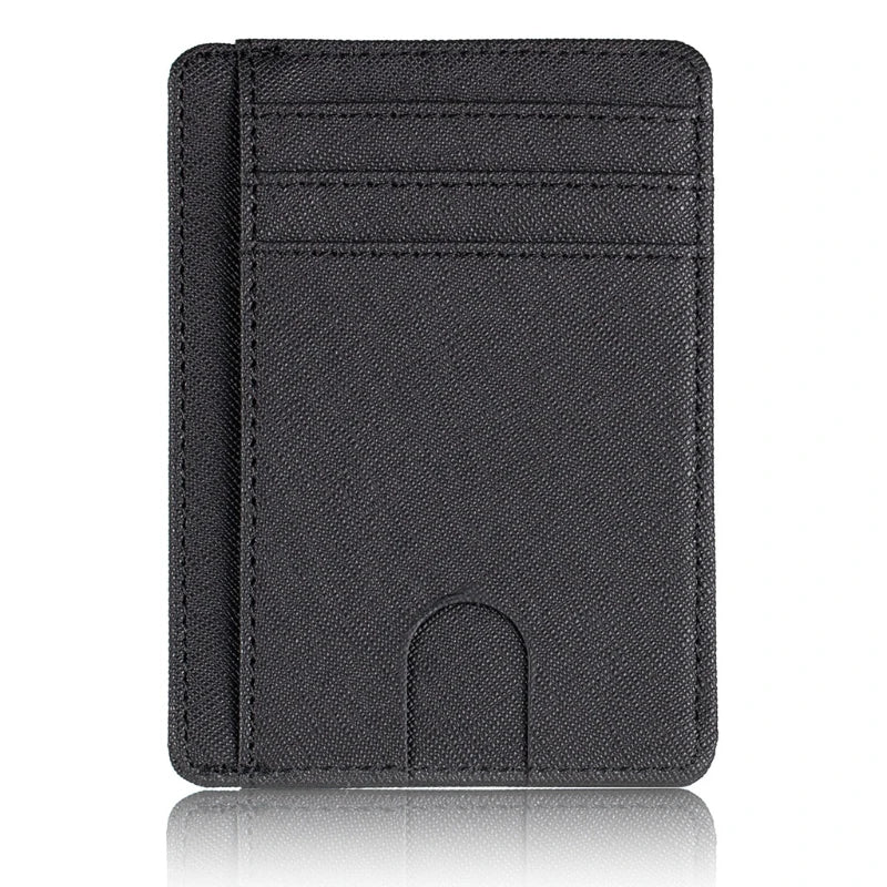 Slim RFID-Blocking Zipper Wallet