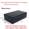 Ultra-Slim Aluminum Cigarette Case with Laser-Engraved Wolf Design