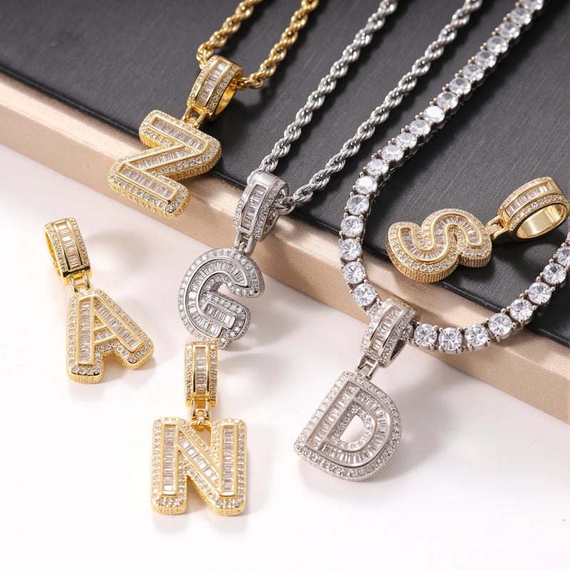 Personalized Initial Letter Pendant Necklace