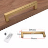 Golden Brass Square Cabinet Handles for Dressers and Drawers