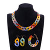 Colorful Acrylic Chain Necklace Set for Women