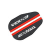 Black carbon fiber mirror visors with red stripes for Subaru rain guard mirrors