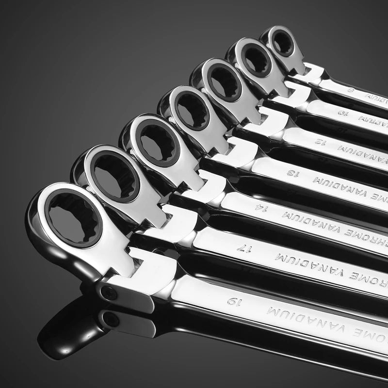 Flexible Pivot Ratchet Wrench