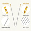 Self-Threading Stainless Steel Sewing Needles (12-Pack)