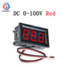 Mini LED Digital DC Voltmeter 0-100V with Three Color Options