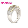 Bague Infinie de l'Amour avec Nœud et Zirconium Cubique