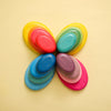 Wooden Rainbow Stacking Stones - Montessori Balancing Blocks for Kids