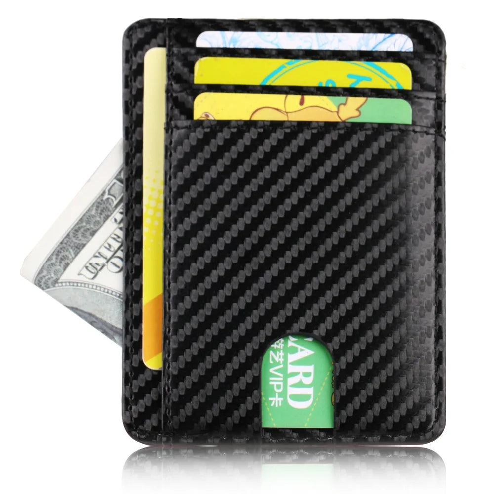 RFID Blocking Slim Leather Wallet for Men