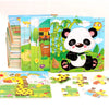 Wooden Vehicle & Animal Puzzle Set for Toddlers