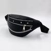 Riveted PU Leather Crossbody Waist Bag